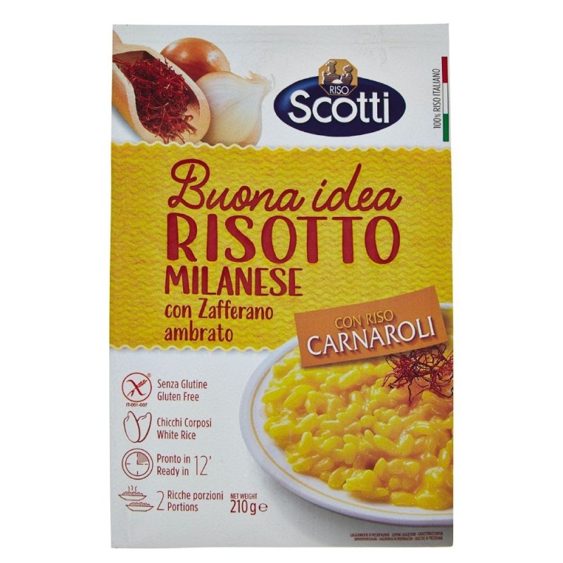 Riso Scotti, risotto milanés, 210 g