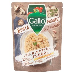 Gallo, mushroom risotto