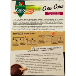 Gallo, cous cous con riso venere integrale, 375 g