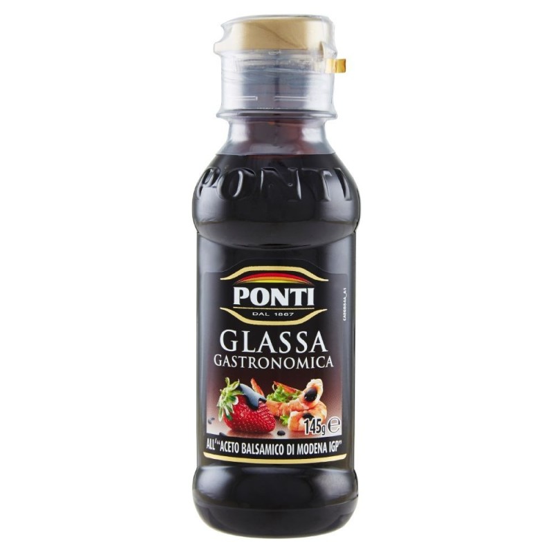 Ponti, Glasur mit Balsamico-Essig von Modena I.G.P., 145 g