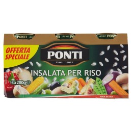 Ponti, salade de riz, 3x280 g