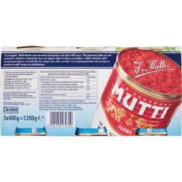 Mutti, polpa di pomodoro in finissimi pezzi, 3x400 g