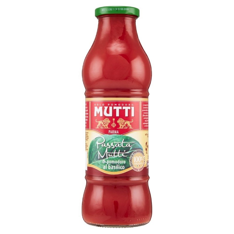 Mutti, salsa de tomate con albahaca, 700 g