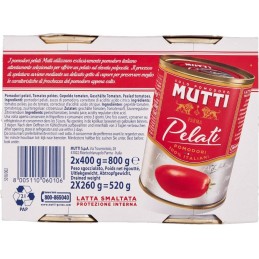 Mutti, tomates pelées, 2x400 g