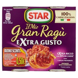 Star, Mon goût supplémentaire gran ragù, 2x180 g