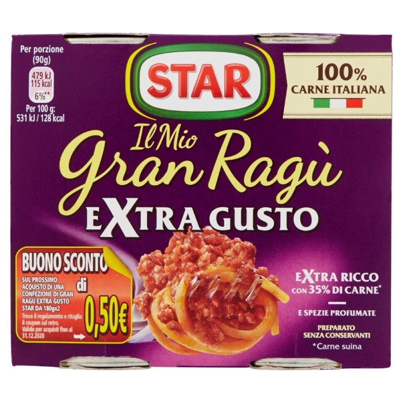 Star, Il mio gran ragù extra gusto, 2x180 g