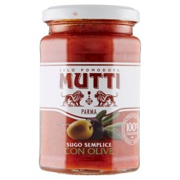 Mutti, Salsa simple con aceitunas, 280 g