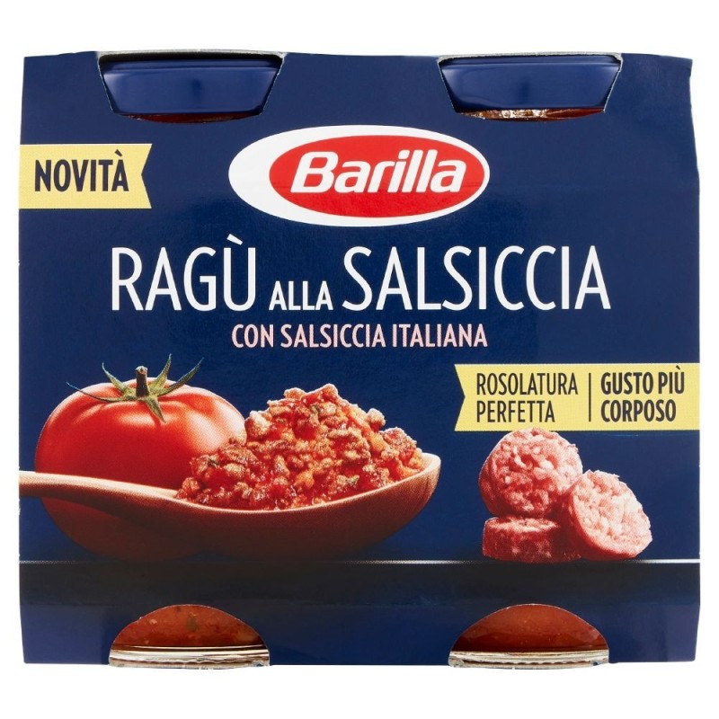 Barilla, ragù alla salsiccia, 2x180 g