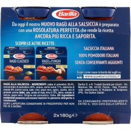 Barilla, ragù alla salsiccia, 2x180 g