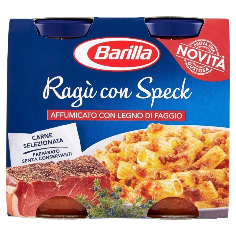 Barilla, ragù con speck, 2x180 g