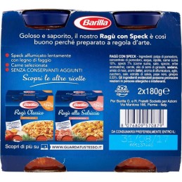 Barilla, ragù con speck, 2x180 g