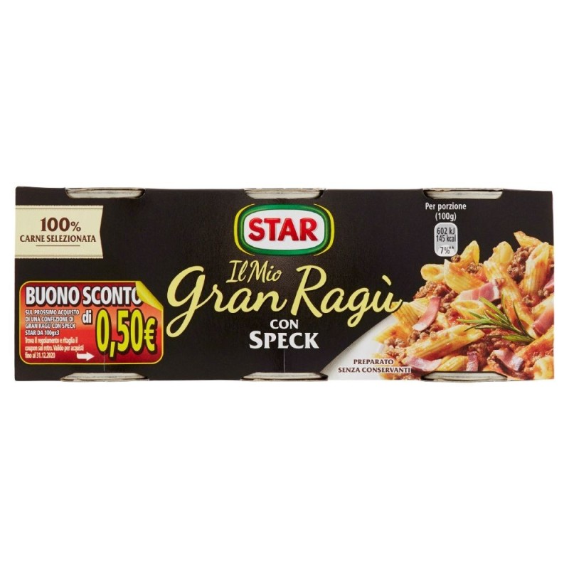 Star, My great ragù with speck, 2x180 g