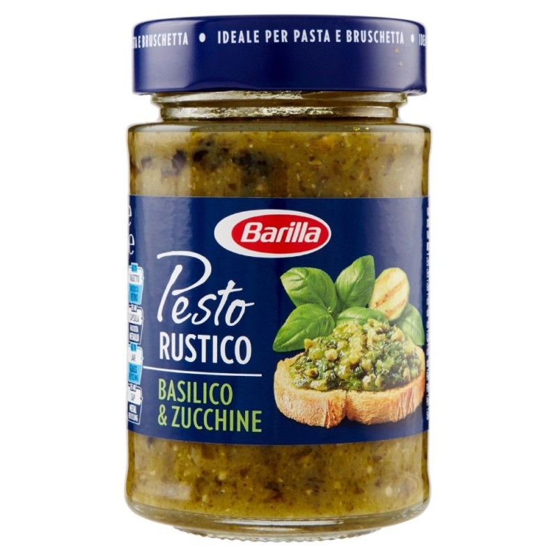 Barilla, pesto rustique au basilic et courgettes, 200 g