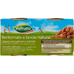 Valfrutta, fagioli borlotti italiani lavorati freschi, 2x400 g