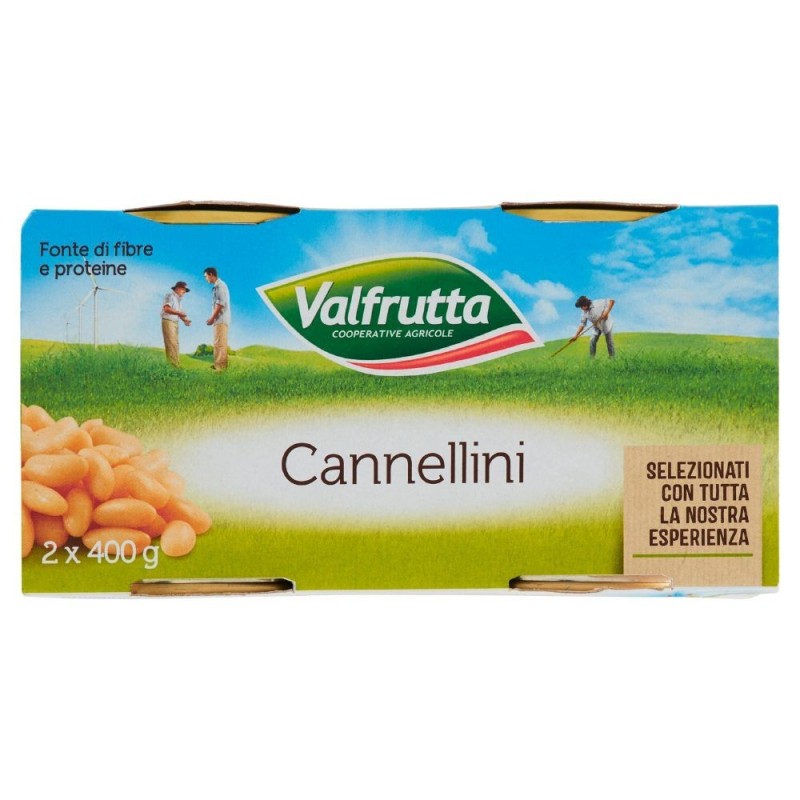 Valfrutta, judías cannellini, 2x400 g