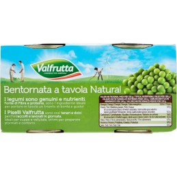 Valfrutta, italienische mittelgroße Erbsen, 2x410 g