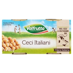 Valfrutta, ceci italiani, 2x400 g