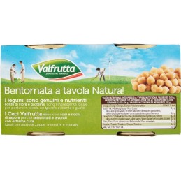 Valfrutta, ceci italiani, 2x400 g