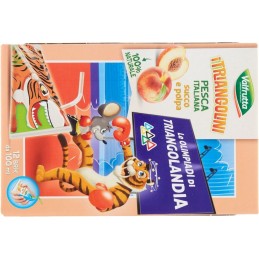 Valfrutta, i Triangolini succo e polpa pesca, 12x100 ml