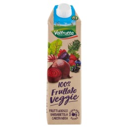 Valfrutta, 100% Veggie smoothie baies betterave carotte noire, 1 l