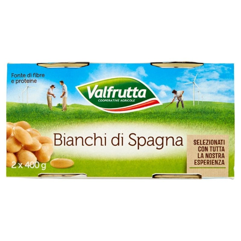 Valfrutta, white beans from Spain, 2x400 g