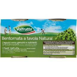 Valfrutta, guisantes italianos pequeños, 2x410 g