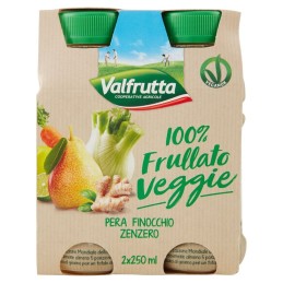 Valfrutta, batido 100% vegetal, pera, hinojo, jengibre, 2x250 ml