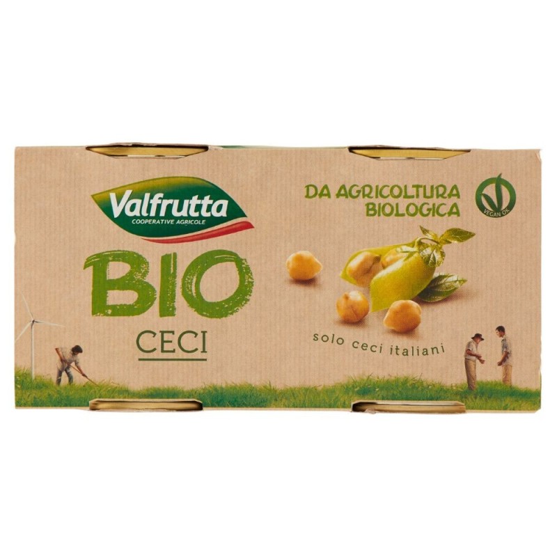 Valfrutta, Italienische Bio-Kichererbsen, 2x400 g