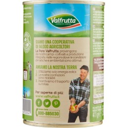 Valfrutta, italienische Birnen in Sirup, 411 g