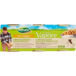 Valfrutta, espelta al vapor, 3x150 g