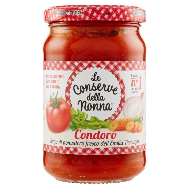 Le conserve della nonna, Condoro sugo di pomodoro fresco, 350 g