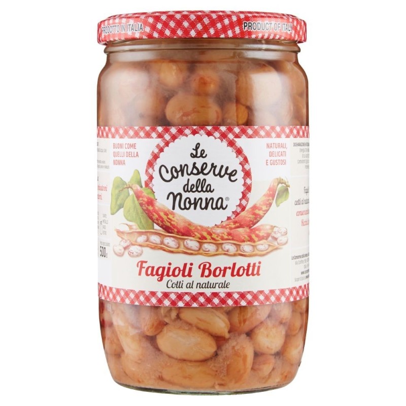 Le Conserve della Nonna, frijoles borlotti, 680 g