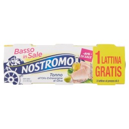 Nostromo, atún en aceite de oliva virgen extra, 3x80 g