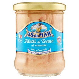 Asdomar, filetti di tonno al naturale, 190 g