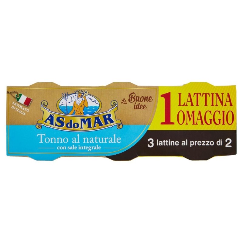 Asdomar, atún natural, 3x80 g