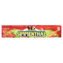 Simmenthal, beef boiled in vegetable jelly, 4x90 g