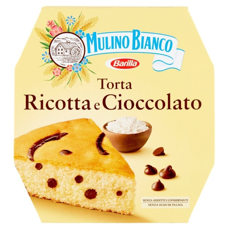 Mulino Bianco, gâteau à la ricotta et au chocolat, 475 g