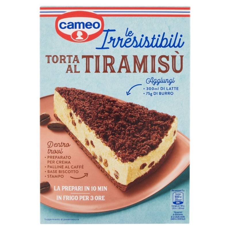 Cameo, gâteau tiramisu, 270 g