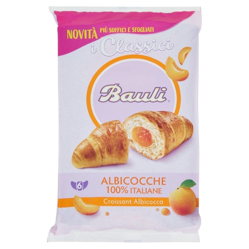 Bauli, Croissant all'albicocca 6 pezzi, 300 g