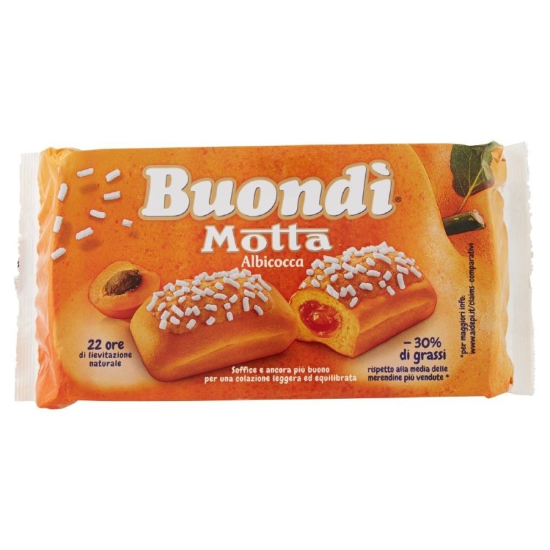 Motta, Buondì with apricot 6 pieces, 258 g