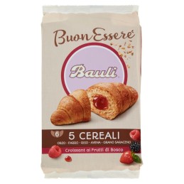 Bauli, Croissant 5 Cereales con frutos rojos 6 piezas, 300 g