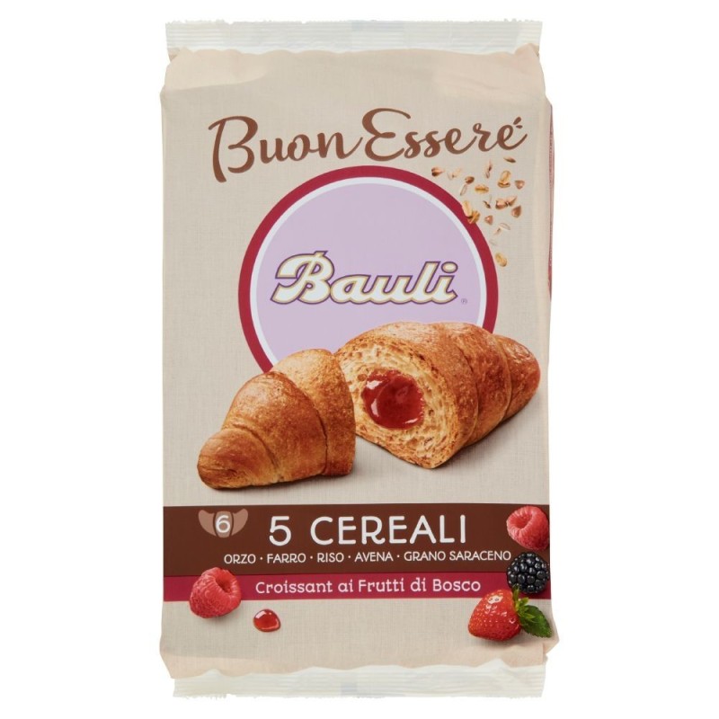 Bauli, Croissant 5 Céréales aux baies 6 pièces, 300 g