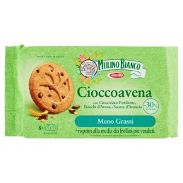 Mulino Bianco, Cioccoavena au chocolat noir, flocons d'avoine et zeste d'orange, 220 g