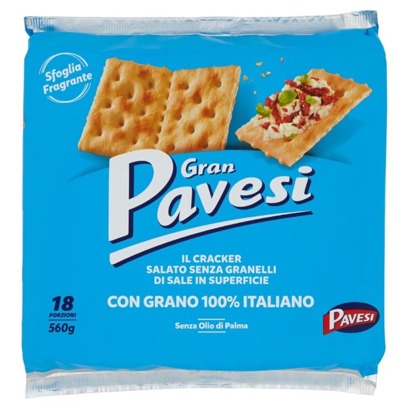 Pavesi, Gran Pavesi, Crackers with reduced salt content, 560 g