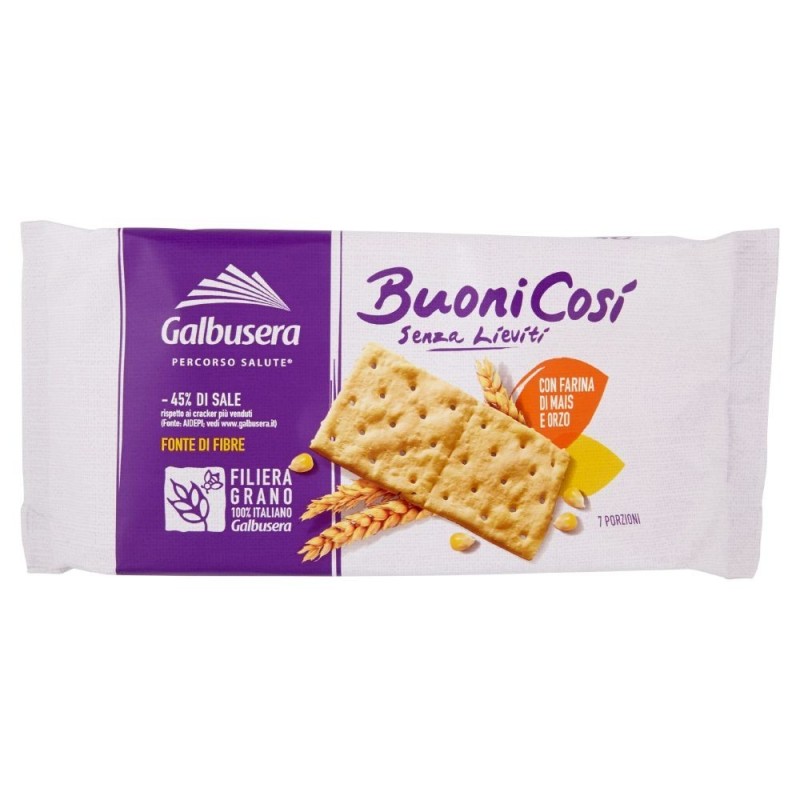 Galbusera, BuoniCosì, cracker senza lieviti, 300 g