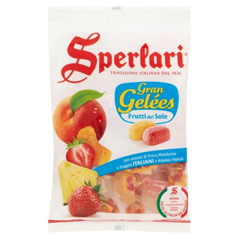 Gran Gelées, Frutti del Sole, caramelos blandos, 150 g