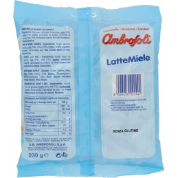 Ambrosoli, Lattemiele, caramelle ripiene senza glutine, 230 g