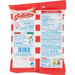 Galatine, milk and strawberry hard candies, 125 g