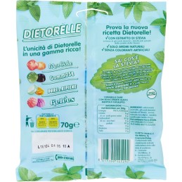 Dietorelle, caramelle dure al mentolo ed eucalipto senza zucchero, 70 g