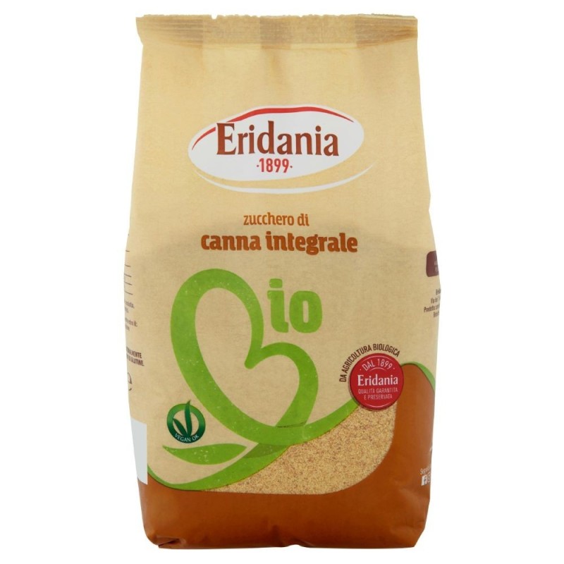 Eridania, zucchero integrale biologico, 500 g